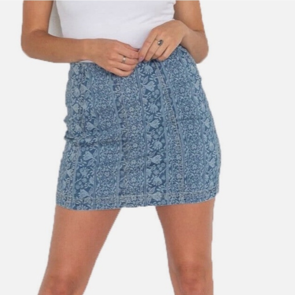 Free People Femme Denim Skirt